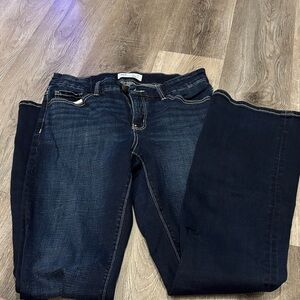 BKE Women's Deep Indigo Boot Cut Jeans